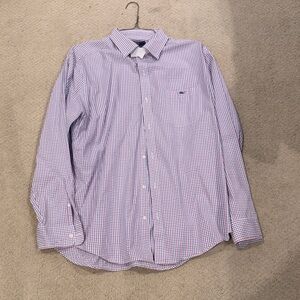 Vineyard Vines Blue, White and Red checkered Shirt